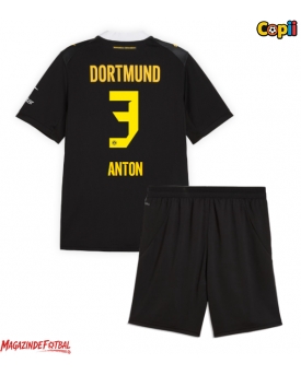 Borussia Dortmund Waldemar Anton #3 Echipament de Fotbal Replică 2026-27 Copii Deplasare (+ Șorturi)